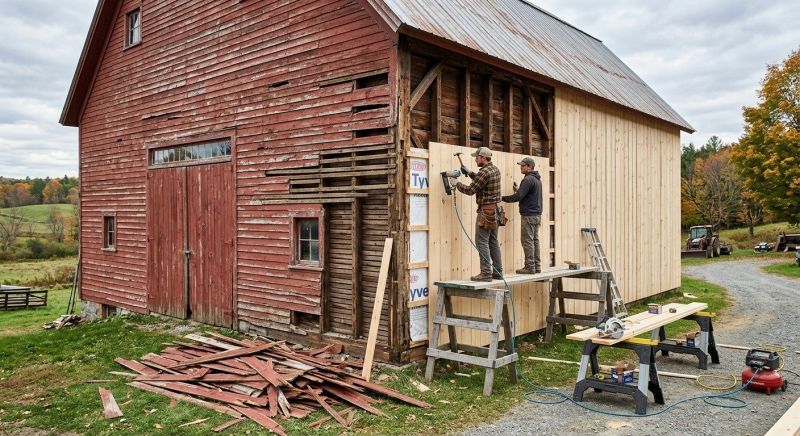 Barn Siding Replacement in Avery County, NC