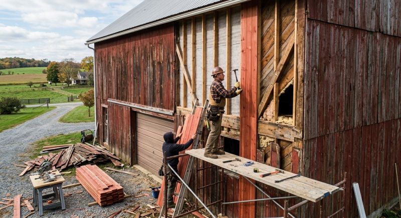 Barn Siding Replacement in Mitchell County, NC