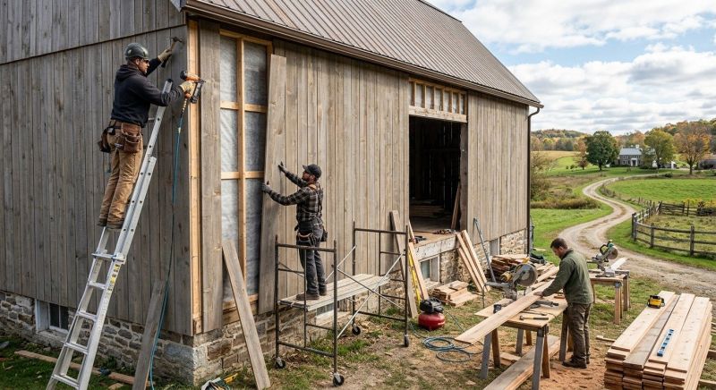 Barn Siding Replacement in Nebo, NC