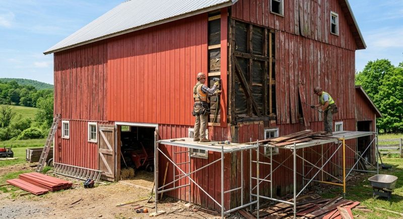 Barn Siding Replacement in Spruce Pine, NC