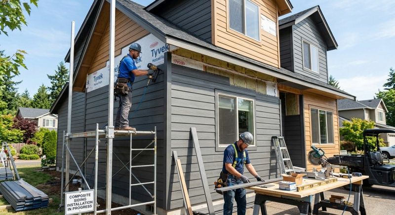 Composite Siding Installation in Drexel, NC
