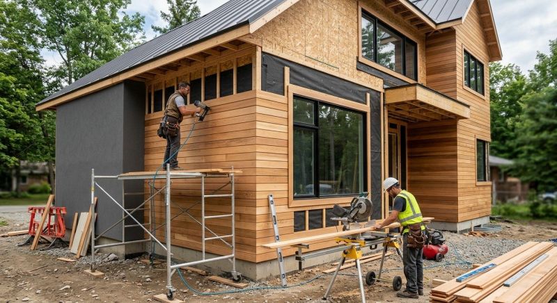 Faux Wood Siding Installation in Hickory, NC