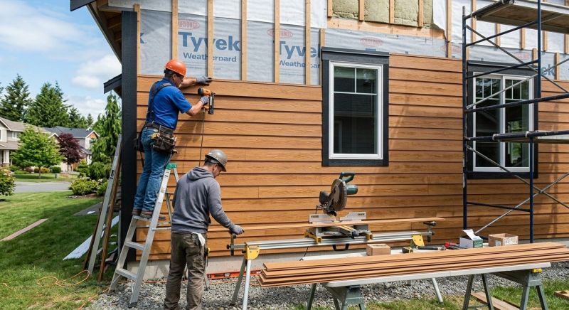 Faux Wood Siding Installation in Morganton, NC