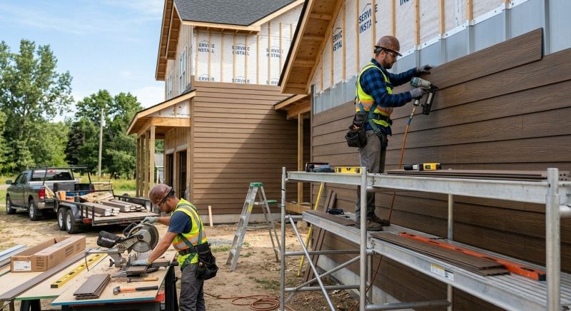 Faux Wood Siding Installation in Newland, NC