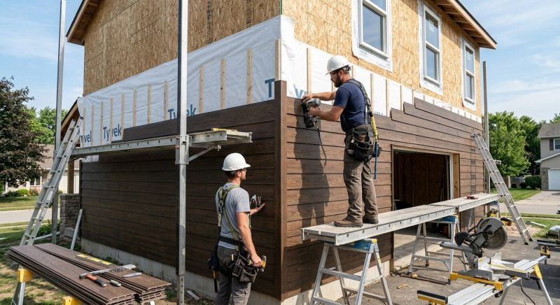 Faux Wood Siding Installation in Newland, NC