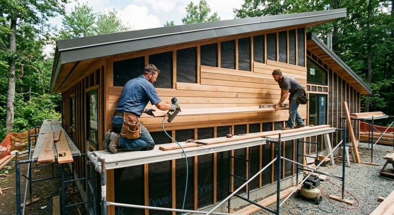 Hardwood Cladding Installation in Morganton, NC