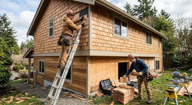 Hardwood Siding Installation in Burke County, NC