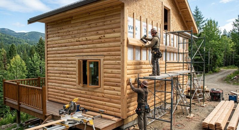 Log Siding Installation in Marion, NC