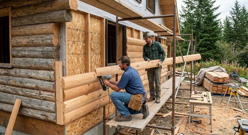 Log Siding Installation in Mcdowell County, NC