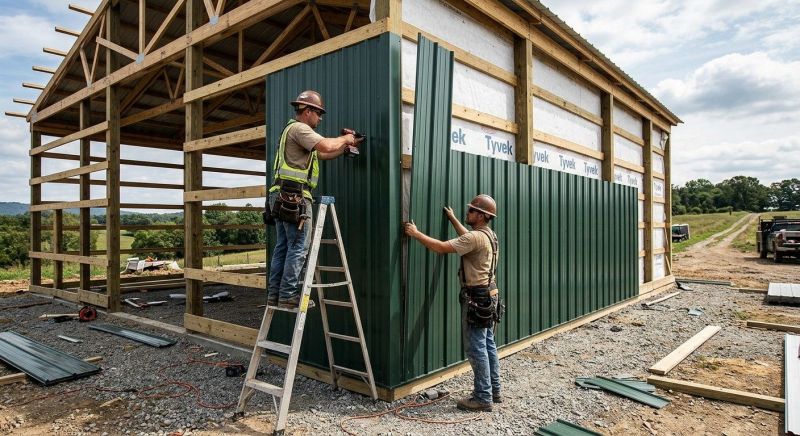 Metal Barn Siding Installation in Morganton, NC