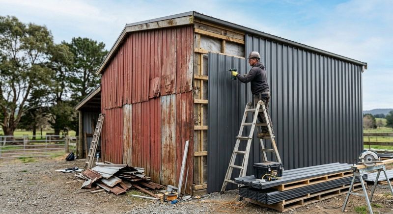 Metal Barn Siding Installation in Morganton, NC