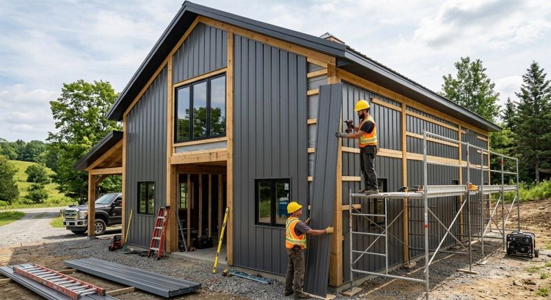 Metal Barn Siding Installation in Morganton, NC