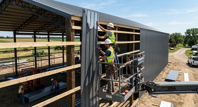 Pole Barn Siding Installation in Morganton, NC