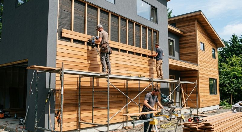 Wood Cladding Installation in Morganton, NC
