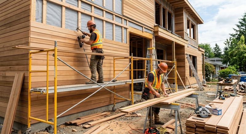 Wood Cladding Installation in Spruce Pine, NC
